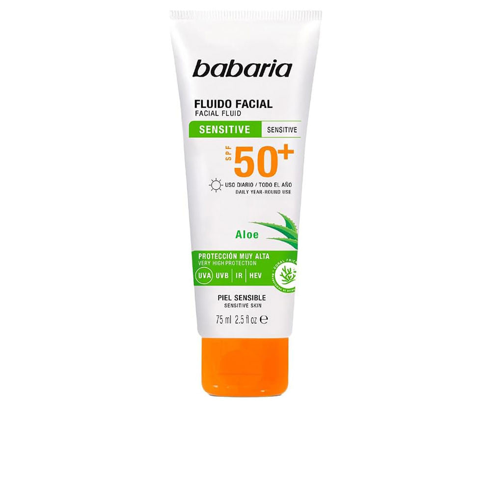 FLUIDO FACIAL aloe vera piel sensible SPF50+ 75 ml