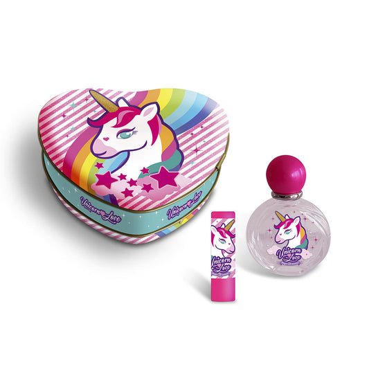 UNICORN CORAZÓN ESTUCHE METAL LOTE 4 pz