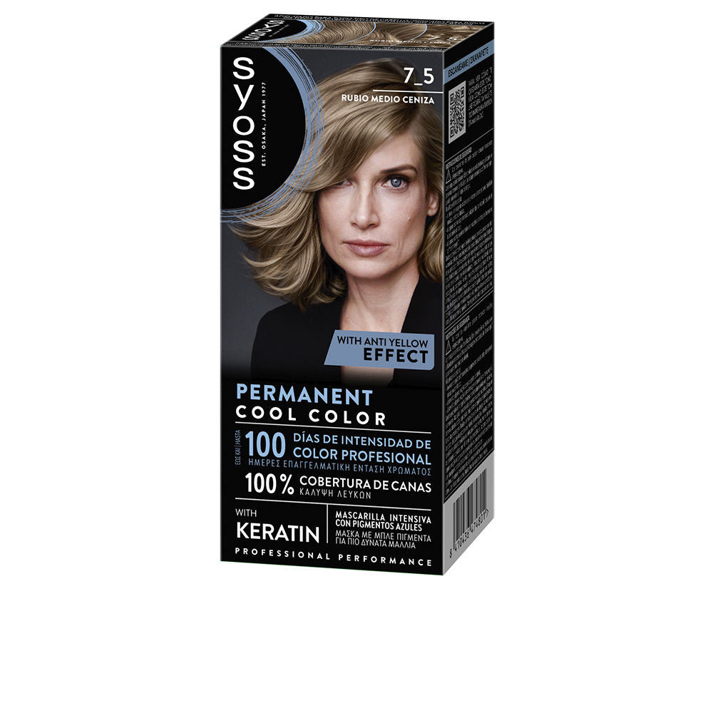 PERMANENT COOL COLOR 75 Rubio Medio Ceniza 1 u