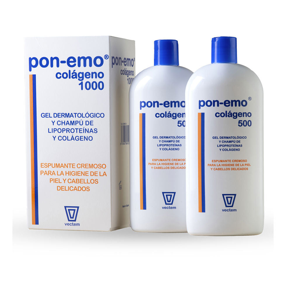 PON-EMO COLÁGENO gel dermatológico y champú pack 2 x 500 ml