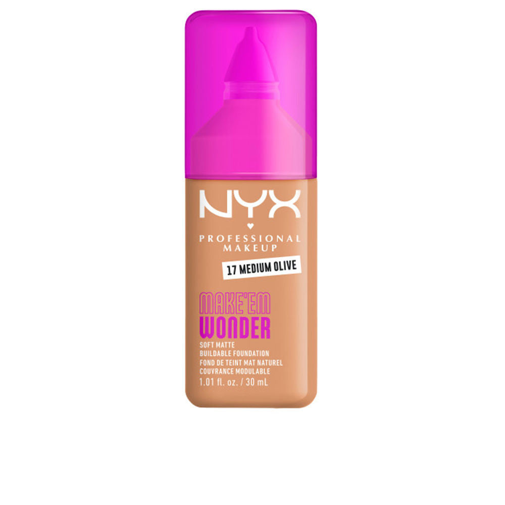 MAKE EM WONDER foundation 17 Medium Olive 30 ml