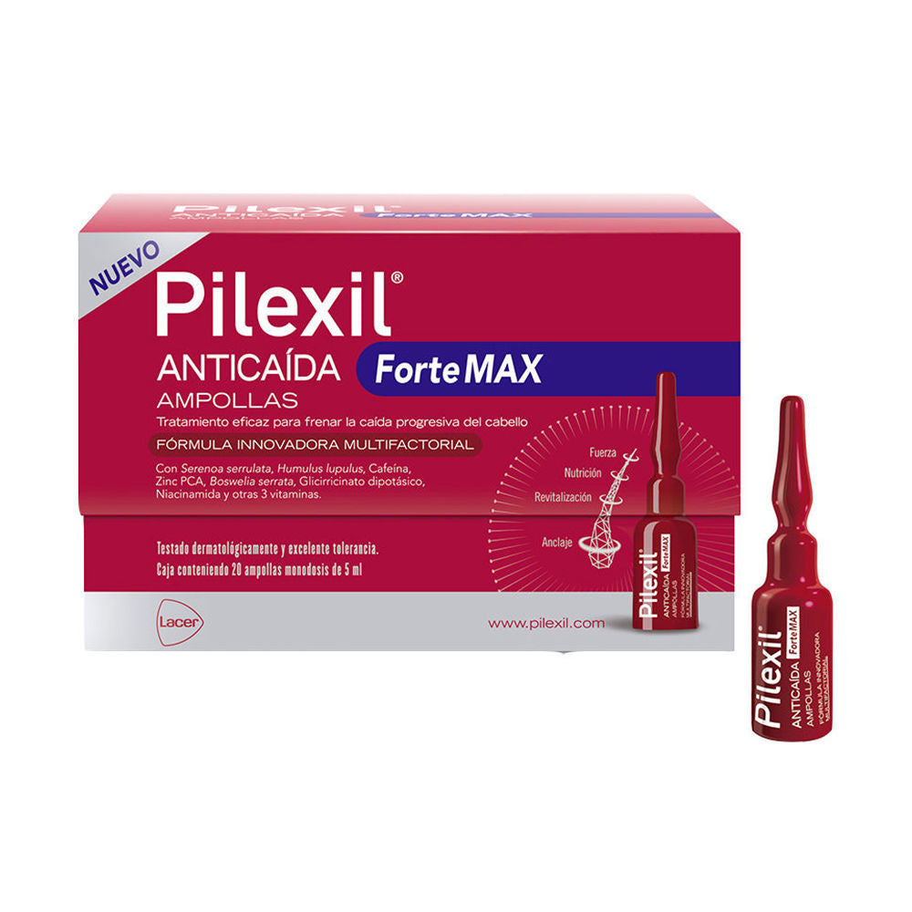 PILEXIL FORTE MAX ampollas anticaída 20 x 5 ml