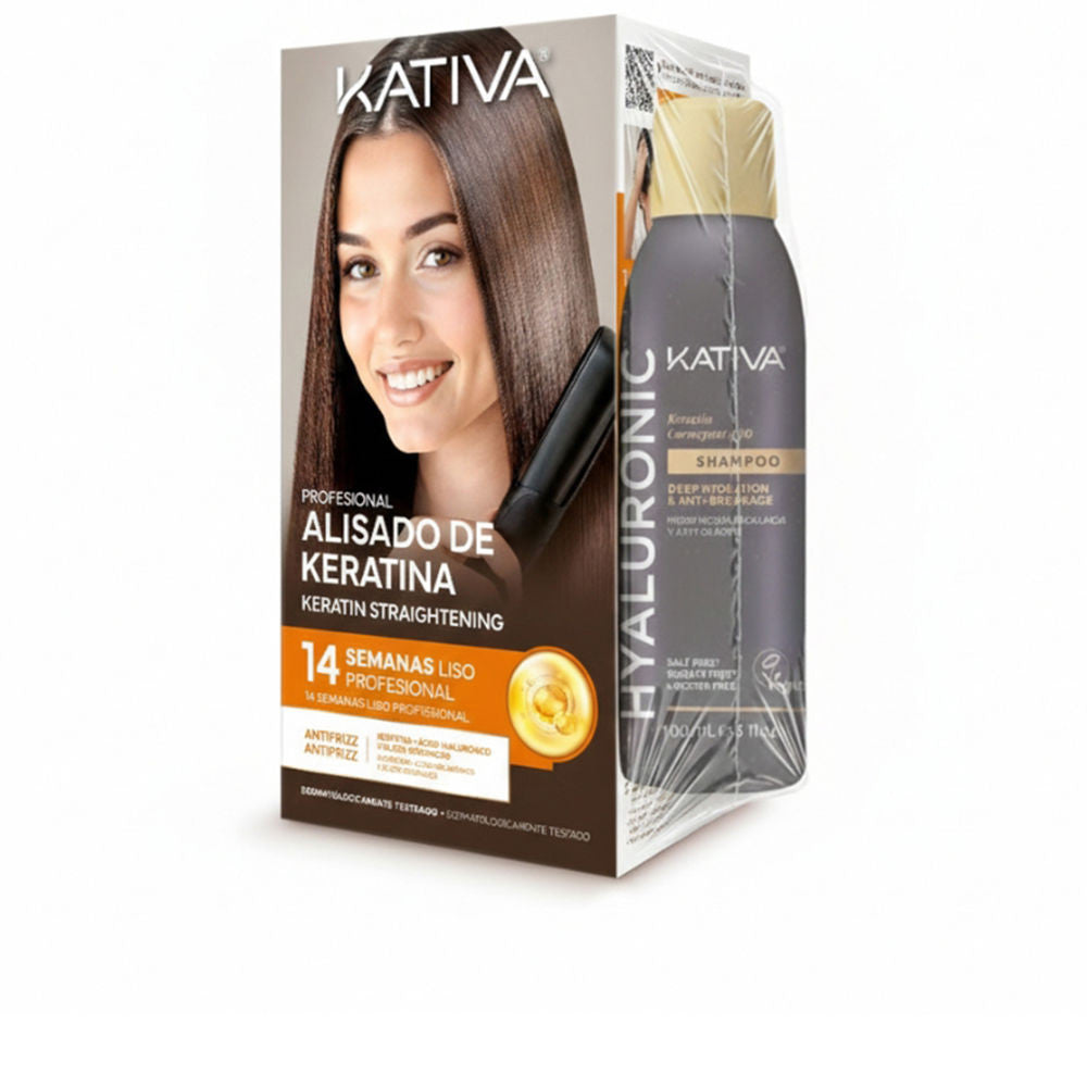 KATIVA PROFESIONAL ALISADO KERATINA ESTUCHE 2 pz