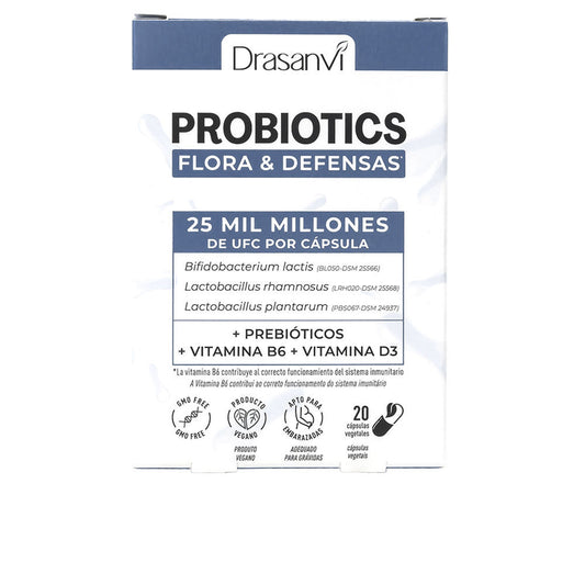 PROBIOTICS FLORA Y DEFENSAS cápsulas 20 u