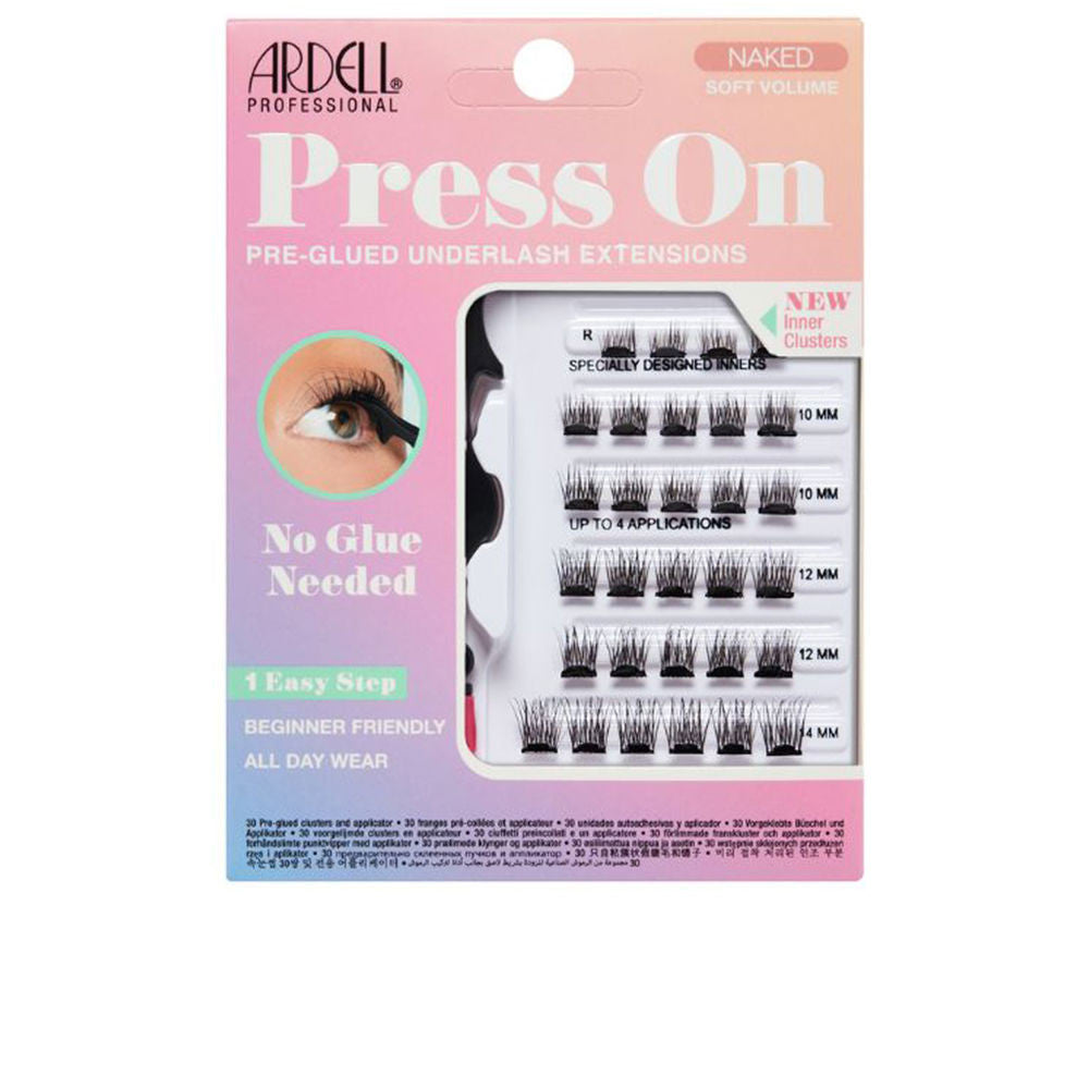 ARDELL PRESS ON pre glued underlash extensions naked soft volume 30 u