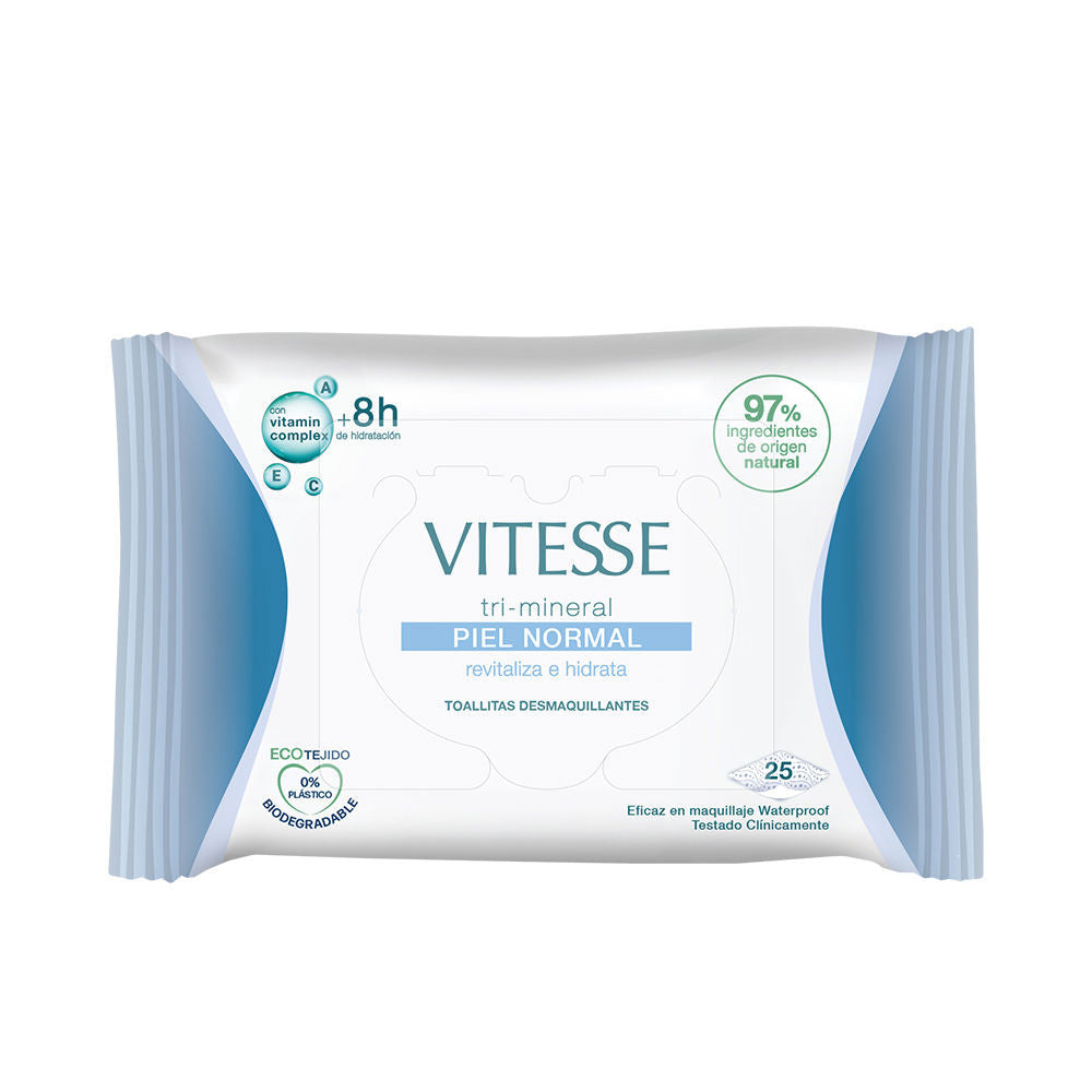 TRI-MINERAL PIEL NORMAL toallitas desmaquillantes 25 u