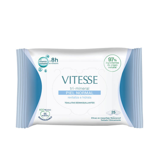 TRI-MINERAL PIEL NORMAL toallitas desmaquillantes 25 u