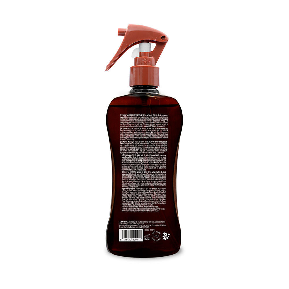 SUN LOVERS BRONZE spray aceite protector solar SPF15 300 ml