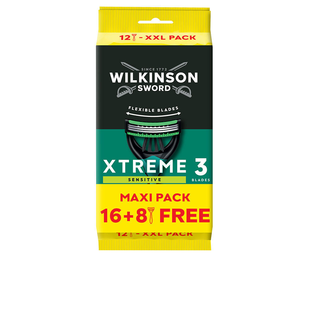 XTREME-3 SENSITIVE maquinillas desechables 24 u