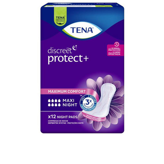 DISCREET compresa incontinencia maxi noche 12 u