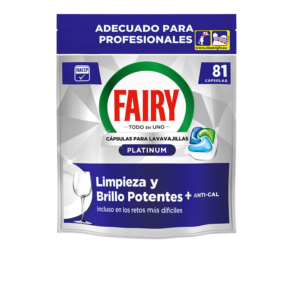 FAIRY PROFESSIONAL PLATINUM lavavajillas 81 cápsulas