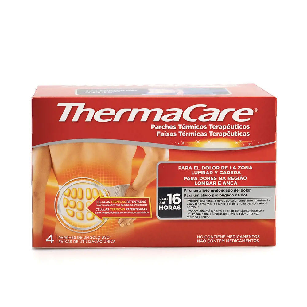 THERMACARE lumbar cadera parches térmicos 4 u