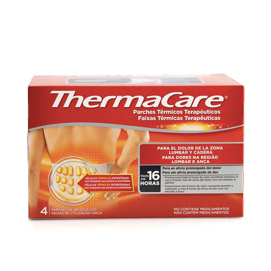 THERMACARE lumbar cadera parches térmicos 4 u