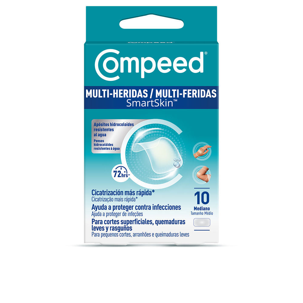 MULTI-HERIDAS SMARTSKIN apósitos hidrocoloides impermeables medianos 10 u