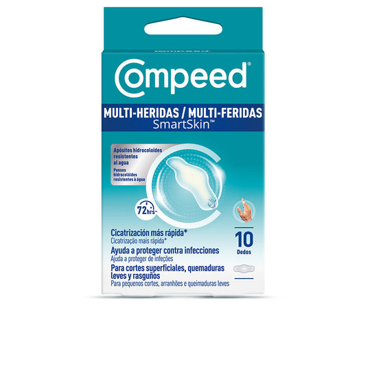 MULTI-HERIDAS SMARTSKIN apósitos hidrocoloides impermeables para dedos 10 u
