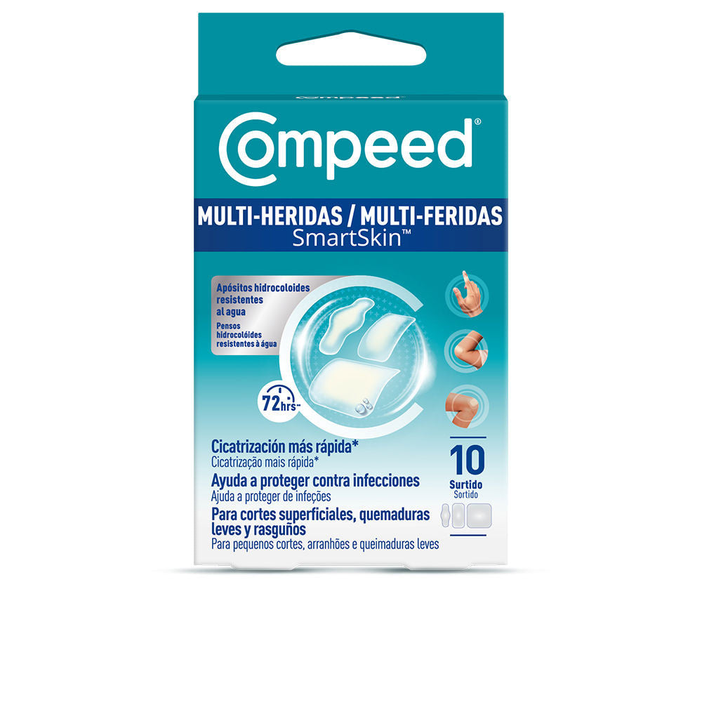 MULTI-HERIDAS SMARTSKIN apósitos hidrocoloides impermeables surtidos 10 u
