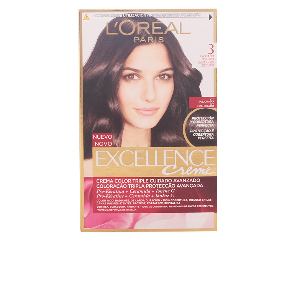 EXCELLENCE Creme tinte 3 castano oscuro 192 ml