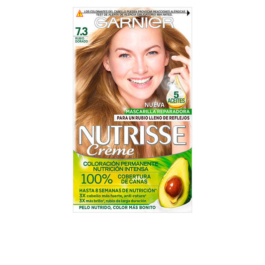 NUTRISSE CREME coloracion permanente 100 cobertura 73 rubio dorado 3 u