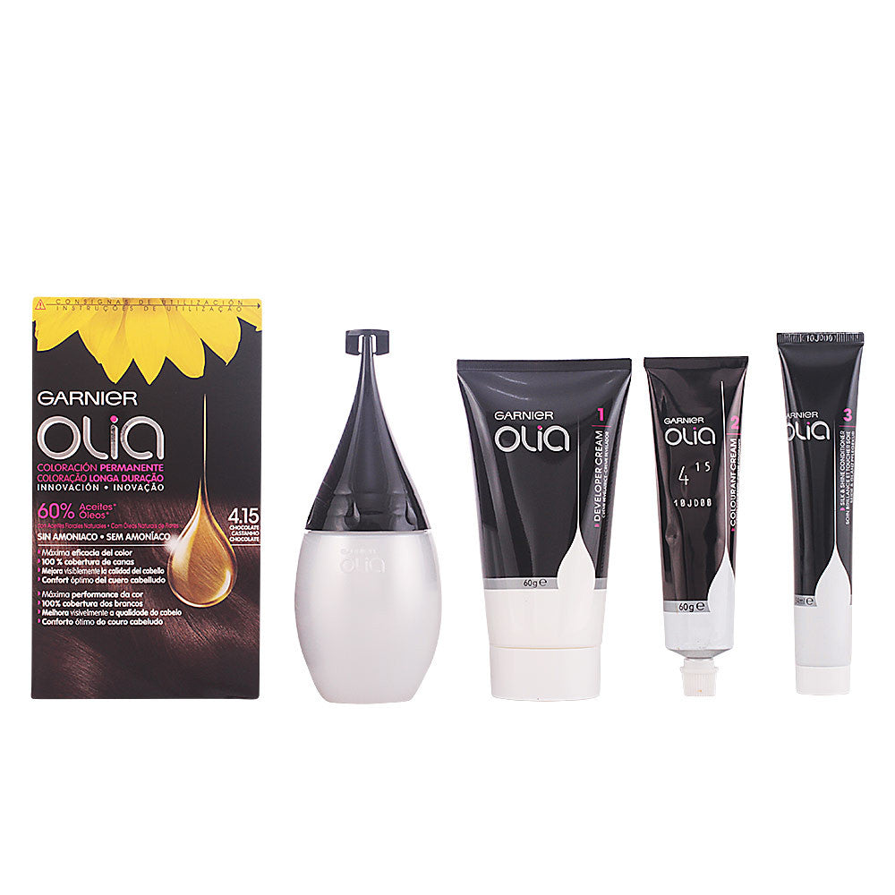 OLIA coloracion permanente sin amoniaco 415 chocolate 1 u