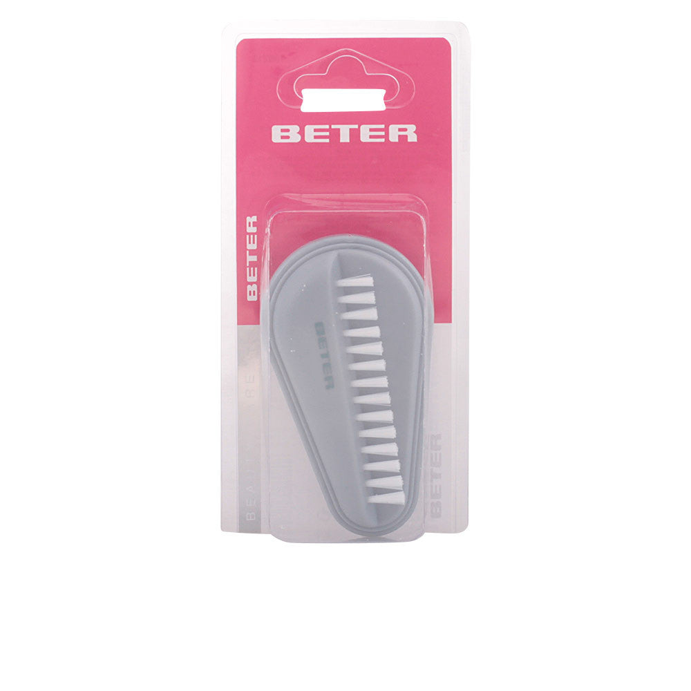 CEPILLO unas doble puas de nylon gris 1 u