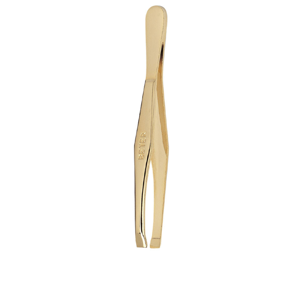 PINZA depilar punta recta dorada 1 u