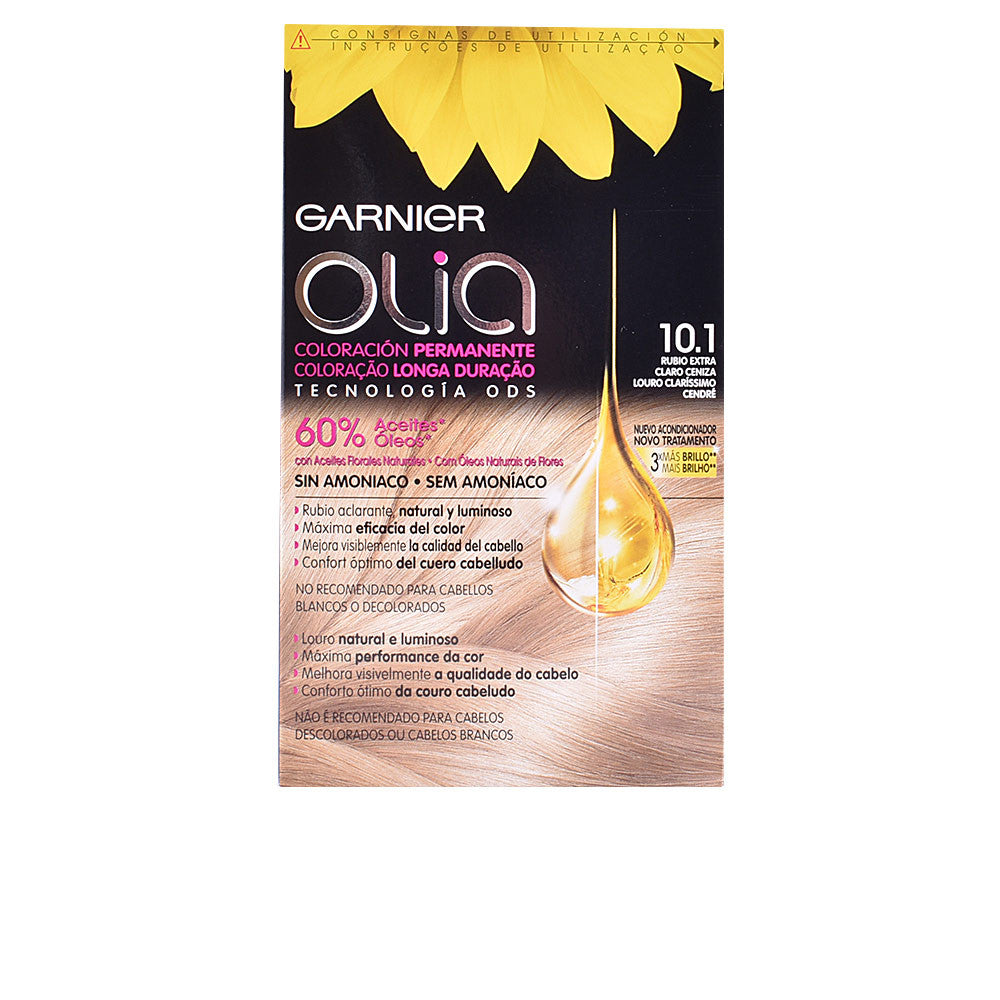 OLIA coloracion permanente sin amoniaco 101 rubio extra claro ceniza 1 u