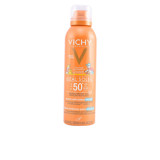 CAPITAL SOLEIL bruma anti-arena niños, muy alta protección tecnología anti-arena SPF50+ 200 ml