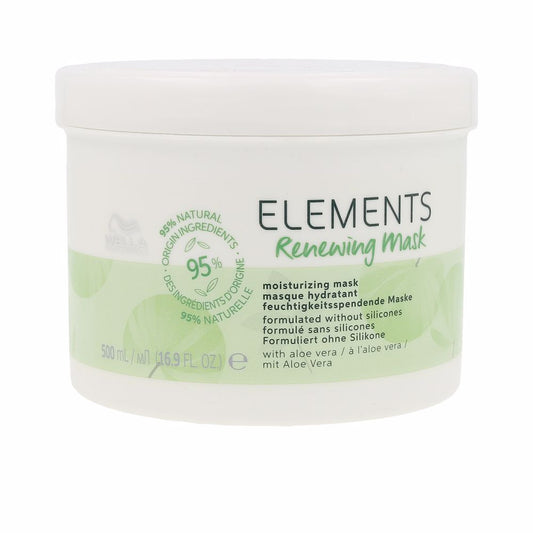 ELEMENTS Mascarilla Hidratante Renovadora Sin Siliconas Todo tipo de Cabellos 500 ml