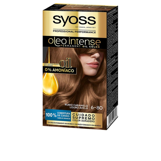 OLEO INTENSE tinte sin amoniaco 680 rubio caramelo 5 pz