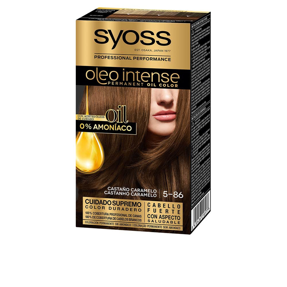 OLEO INTENSE tinte sin amoniaco 586 castano caramelo 5 pz