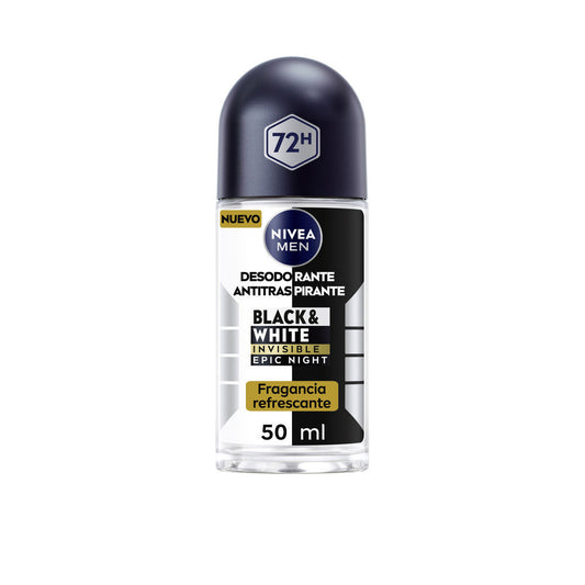 MEN BLACK & WHITE INVISIBLE epic night roll on 50 ml