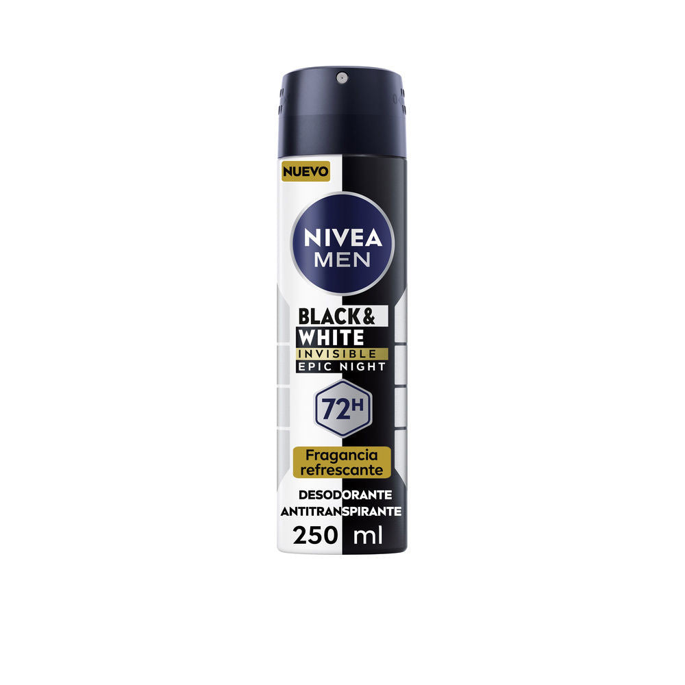 MEN BLACK & WHITE INVISIBLE epic night spray 250 ml