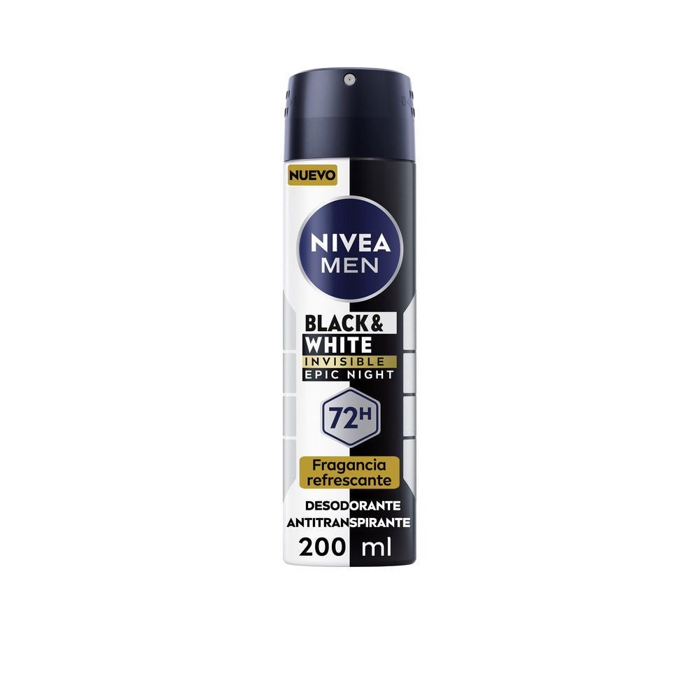 MEN BLACK & WHITE INVISIBLE epic night spray 200 ml