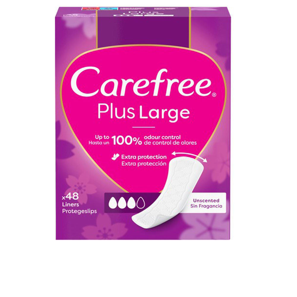 CAREFREE PLUS LARGE protector sin fragancia 48 u