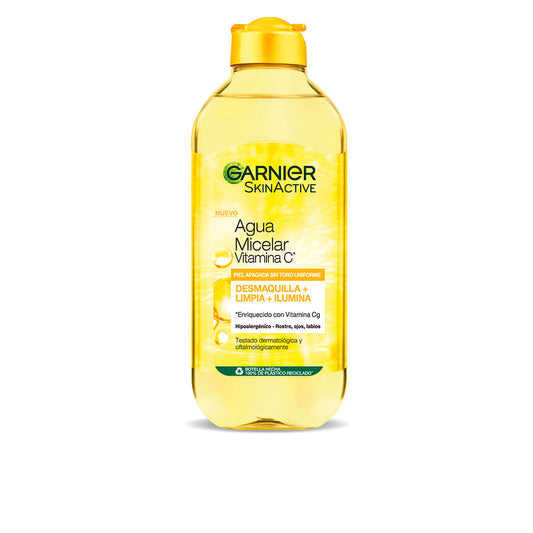 SKINACTIVE agua micelar vitamina c piel apagada sin tono uniforme 400 ml