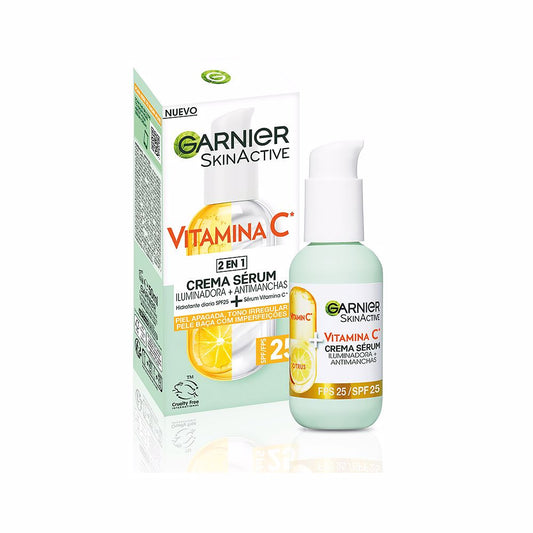 VITAMINA C crema sérum 2en1 iluminadora + anti-manchas SPF25 50 ml