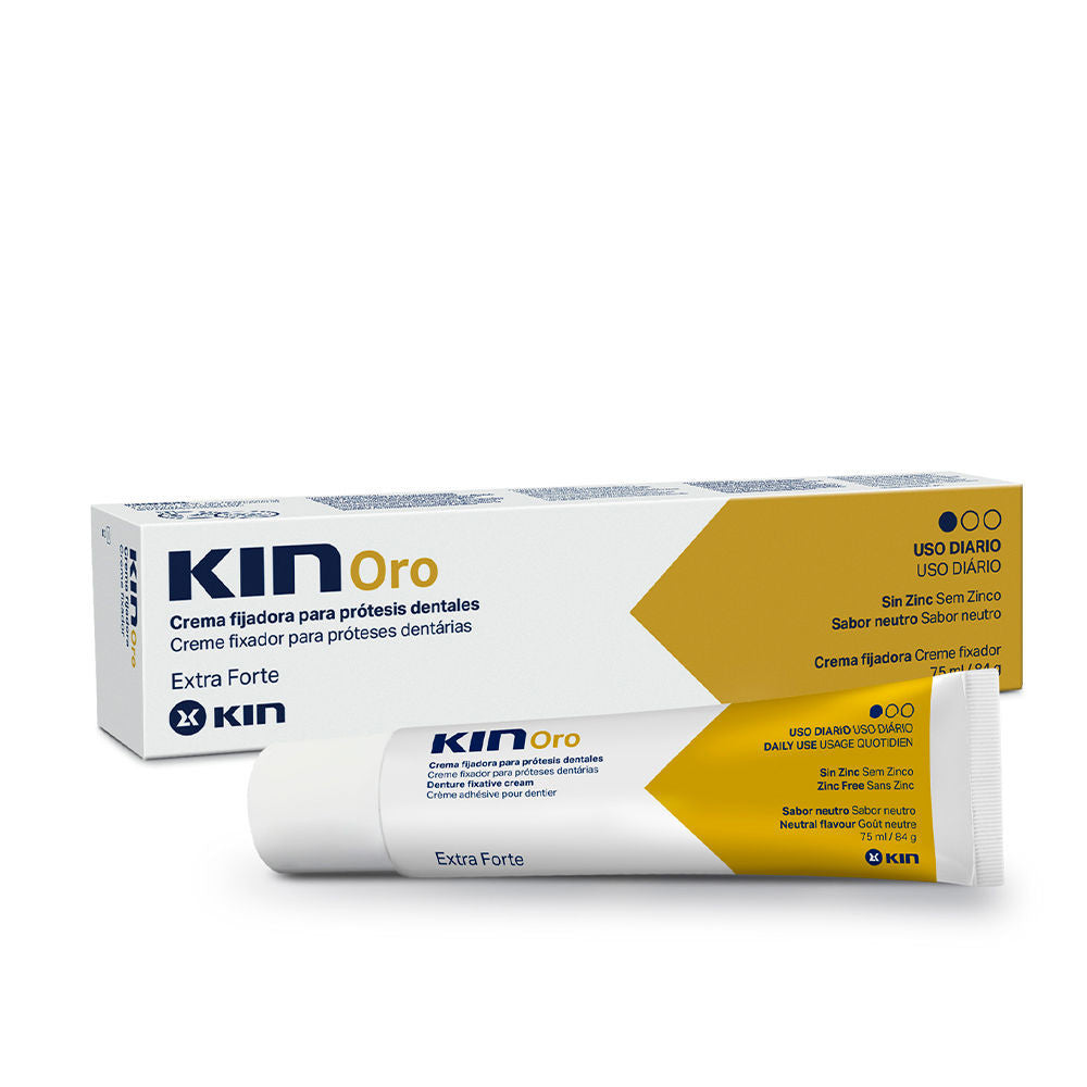 KIN ORO crema fijadora para prótesis dentales 75 ml