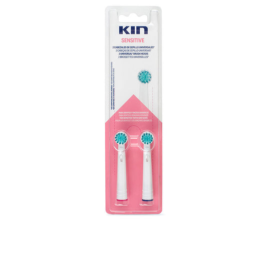 KIN SENSITIVE cabezal cepillo eléctrico universal 2 u