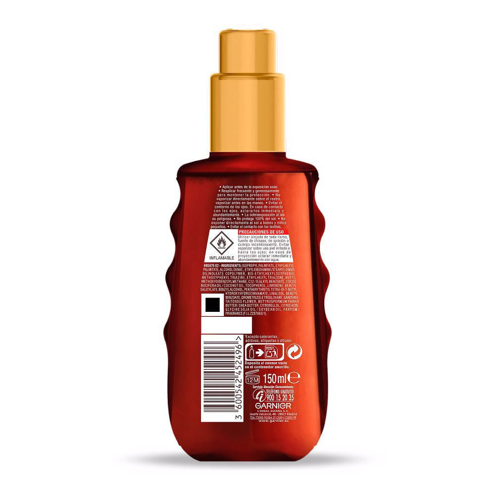 ACEITE PROTECTOR dorado sublime SPF20 vaporizador 150 ml