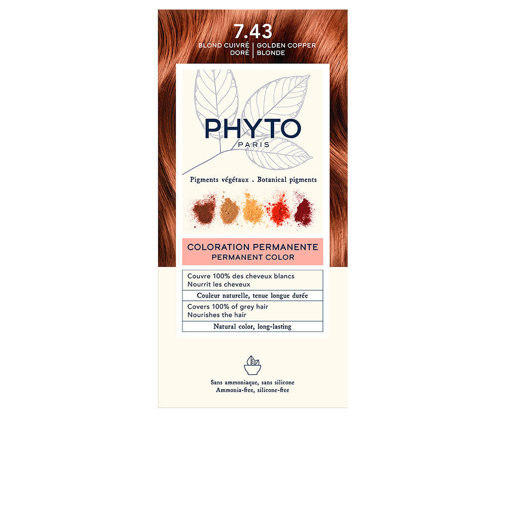 PHYTOCOLOR 743 rubio dorado cobrizo 4 u