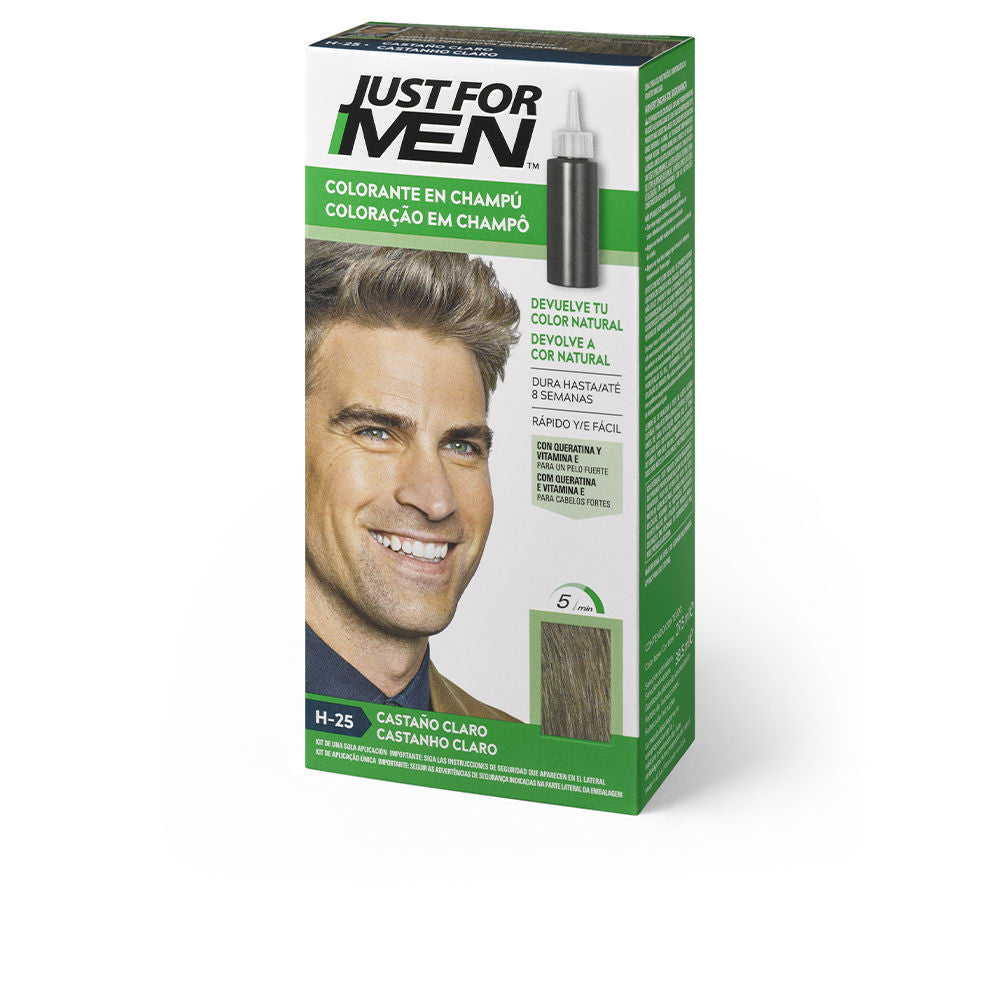 JUST FOR MEN COLORANTE en champu castano claro 30 ml