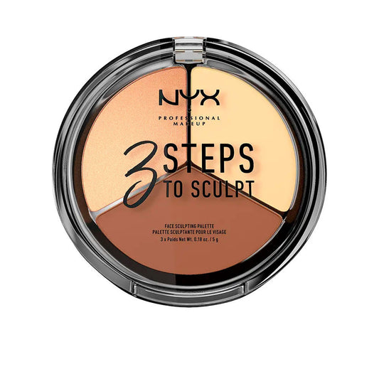 3 STEPS TO SCULPT face sculpting palette light