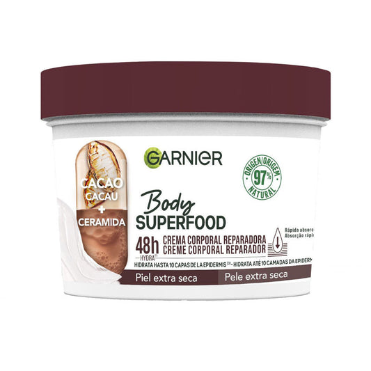 BODY SUPERFOOD CACAO crema corporal reparadora piel extra seca 380 ml